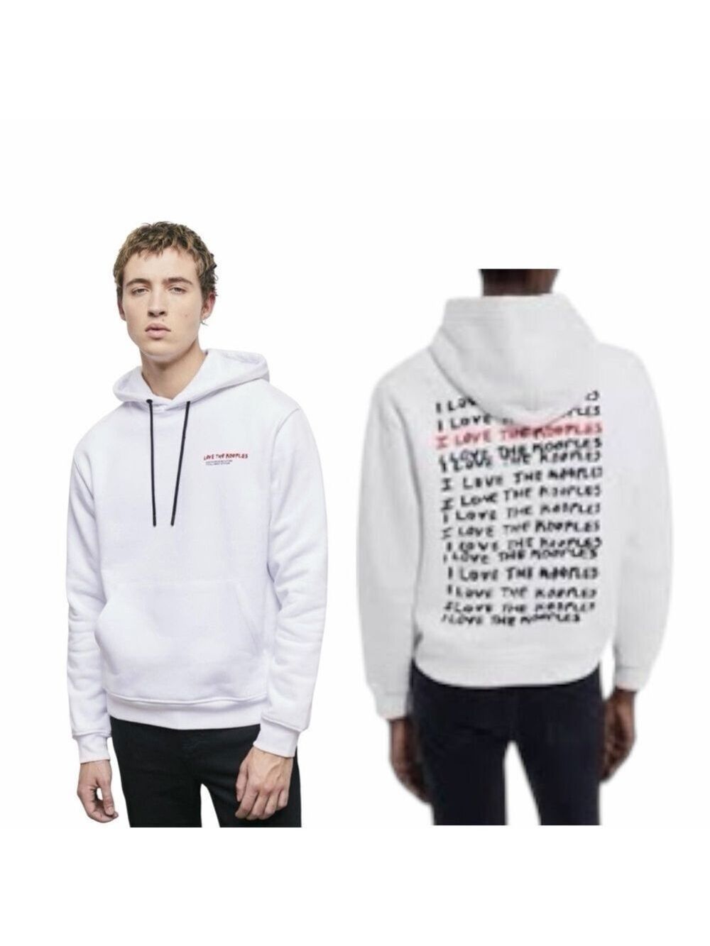 The Kooples - NWT $220 I Love Kooples Logo White Sweatshirt Large